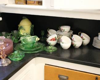 Vaseline / colored glass collection