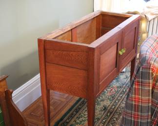 Arts & Crafts cabinet with tile back (granite top is coming!)