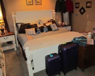 Nearly brand new HAVERTY'S fine furniture, the full suite! Including a King mattress set in great condition.