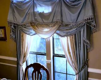 All our window curtains are also for sale - all over the house! 