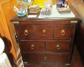Haverty's gorgeous end tables pair with tons of storage!