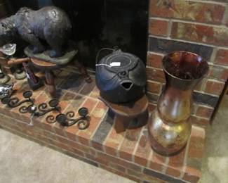 Vintage cast iron kettle