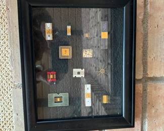 Early computer chip artwork