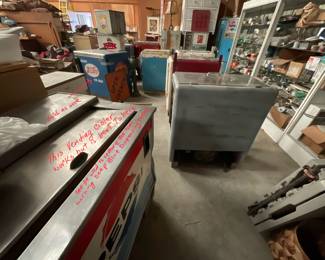 Pair of dispensing coolers to restore the 50’s Deep Blue cooler