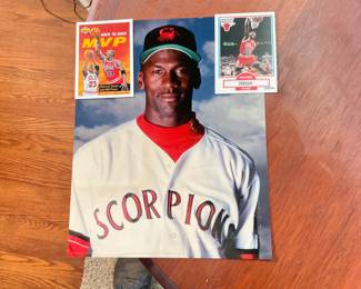 Michael Jordan photo during his short Baseball Career 