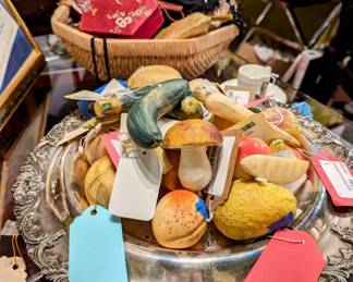 Variety of old school Stonefruit and veggies