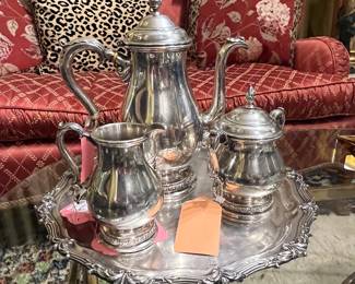 Sterling Traay and Coffee Service