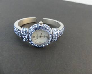 Vintage Galaxie by Elgin Rhinestone Studded Bracelet Watch