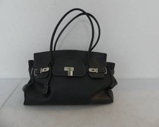 Faux Hermés Birkin Holdall - Black