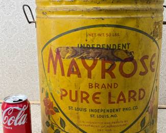 Mayrose 50 lb. Lard Tin St. Louis