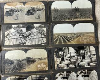 (18) Keystone View Co. Stereograph Cards Industry