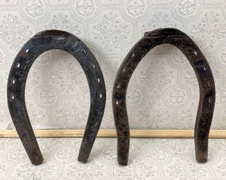 Pair of Horseshoes. These came from a man's house that worked for Anheuser Busch shoeing clydesdales.