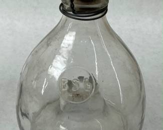 (2) Glass Fly Wasp Trap Glass Bottles