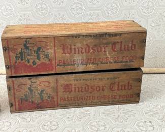 Windsor Club Cheese Boxes; Hygieia Crayon Box
