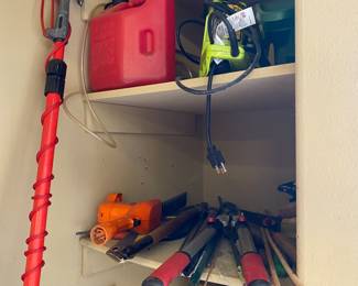 garage tools, and small miscellaneous 