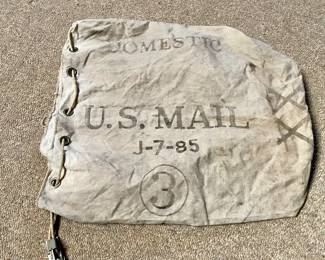 Military mail canvas bag