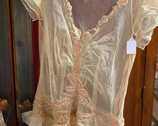 fantastic antique lace slips, gown and camisoles, some circa 1930 