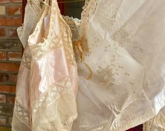fantastic antique lace slips, gown and camisoles, some circa 1930 