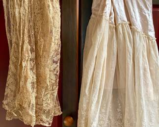 fantastic antique lace slips, gown and camisoles, some circa 1930 