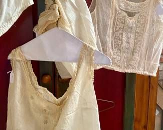 fantastic antique lace slips, gown and camisoles, some circa 1930 