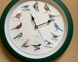 bird calls clock 