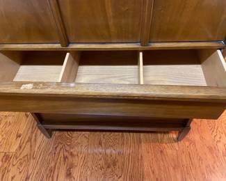 there are two of these beautiful mid century dressers, back to back in the master closet , priced separately 