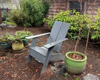 second chair sold in prior photo. Plant is sold during in person shopping hours only.