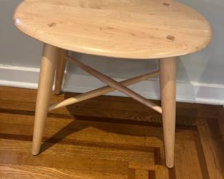 $210. Dell Modern oval ash stool from Room & Board.  Use as a stool or with its flat surface an accent table.  19" x 12" x 18.5"high.  Currently $599 plus tax and shipping online in walnut.
