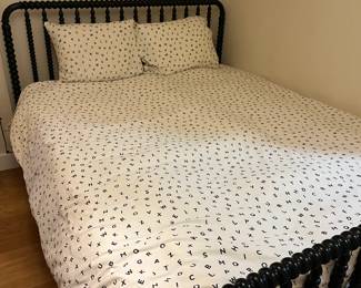 $600. Jenny Lind queen bed from Crate & Barrel.  Tempurpedic mattress.  Currently on line for $1199 plus tax and shipping and no mattress. Bedding sold separately during in-person shopping only hours only.