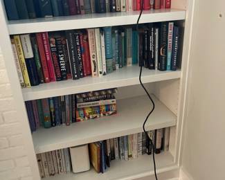 Books for sale during in-person shopping on Friday and Saturday