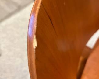 close up of as found. 