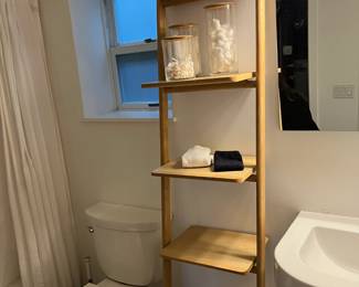 $380. Design Within Reach Folk Ladder Natural Ash Shelf.  18"w x 14" deep x 79"h.  currently online for $945 plus tax and shipping.