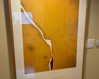 $280. Helen Frankenthaler framed poster. 32.75" x 44.5"