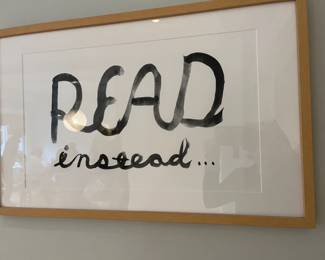  $120.  Framed favorite expression of many readers!  Purchased from www.book---shop.com.  