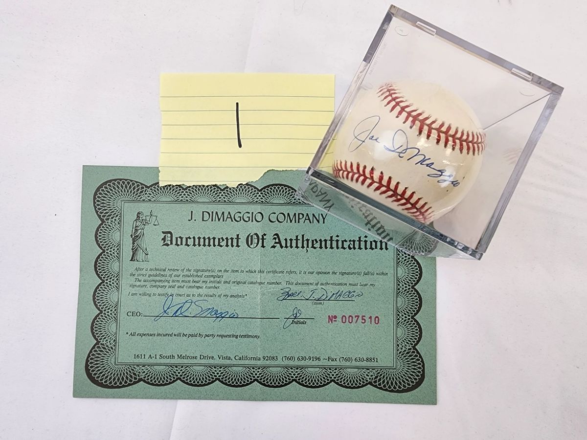 Jo Dimagio Autographed Ball