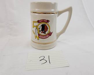 Washington Redskins 50th Anniversary Coffee Mug