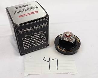St. Louis Cardinals 1964 World Series Champions Ring