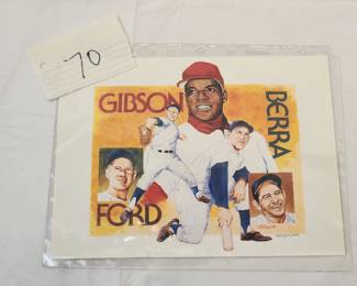 Bob Gibson Yogi Berra Ford Limited Edition Print by Artist
