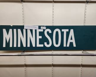 Original "Minnesota" Piece From the Manual Scoreboard