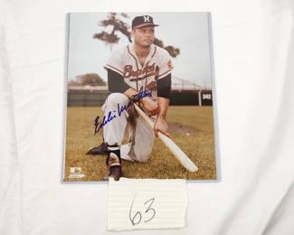 Eddie Mathews Autographed Photograph