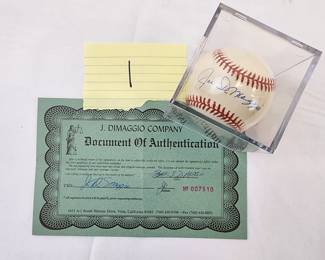 Jo Dimagio Autographed Ball