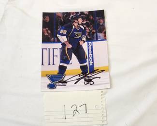 St. Louis Blues Hockey Player Colton Parayko Autograph