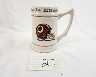 Washington Redskins Super Bowl XXII Champions Coff