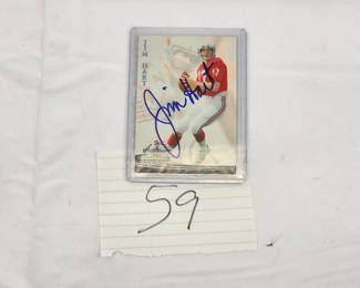 Jim Hart NFL Quarterback Signed Football Card