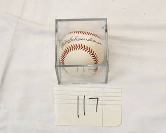 Red Schoendienst Autographed Baseball