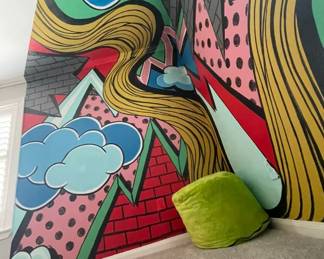 Small green bean bag