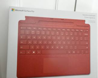 Microsoft Surface Pro Signature Keyboard in Red. Never used.