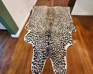 Animal print rug