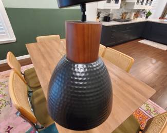 Wired Metal Pendant Light