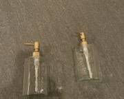 Glassy bathroom dispensers